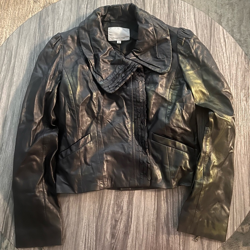 Classiques Entier black leather jacket